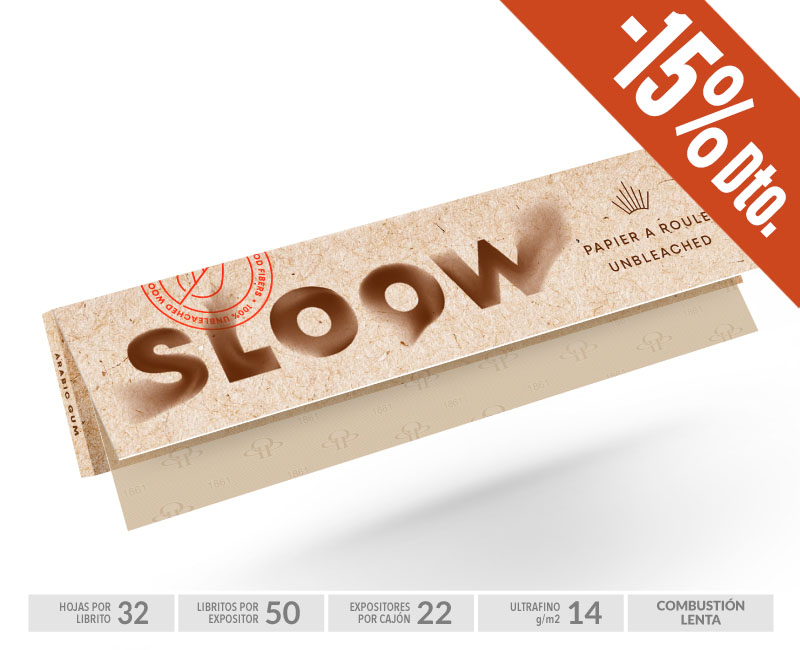 SLOOW PAPEL NATURAL KS EXP 50 14gr32Hojas