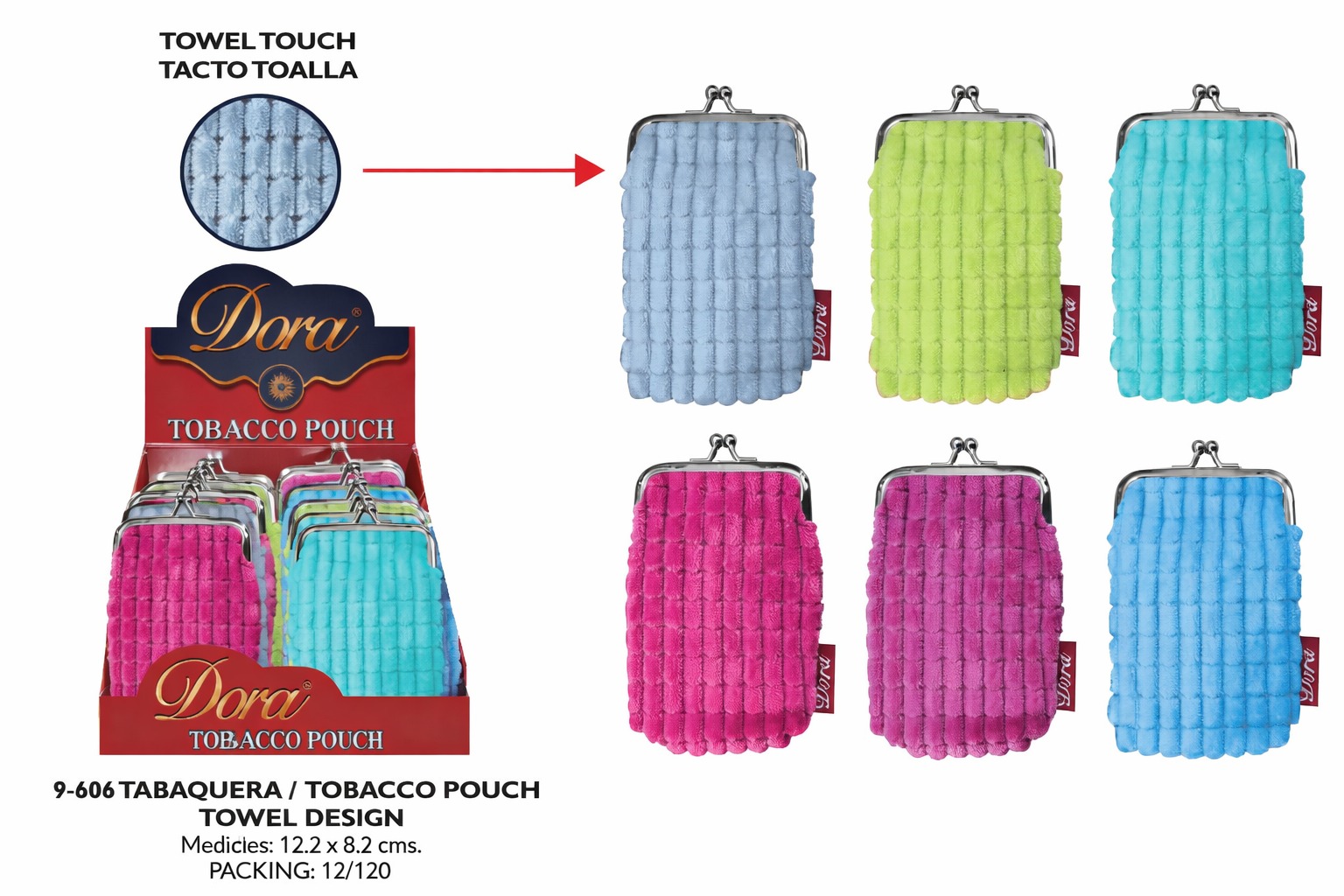DORA EXP. 12 TABAQUERA TACTO TOALLA