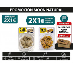 PROMO MOON 2 BURBUJAS 2X1 NATURAL REGALO 50 LIB.7O
