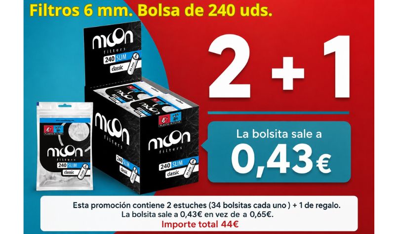 MOON PROMO 2+1 EN FILTROS 6MM