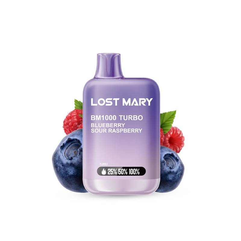 LOST MARY BM1000 Turbo Bluberry Sour Raspberry 2%