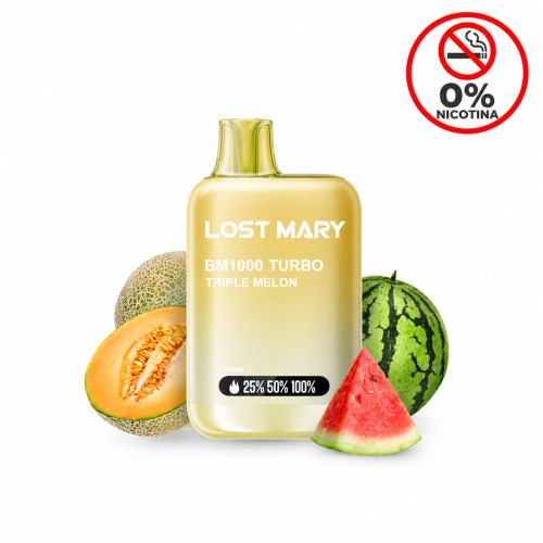 LOST MARY BM1000 Turbo Triple Melon 0%