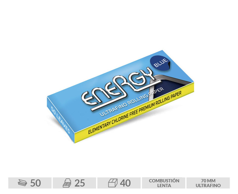 ENERGY EXP 25 LIBRITOS  BLUE 70MM