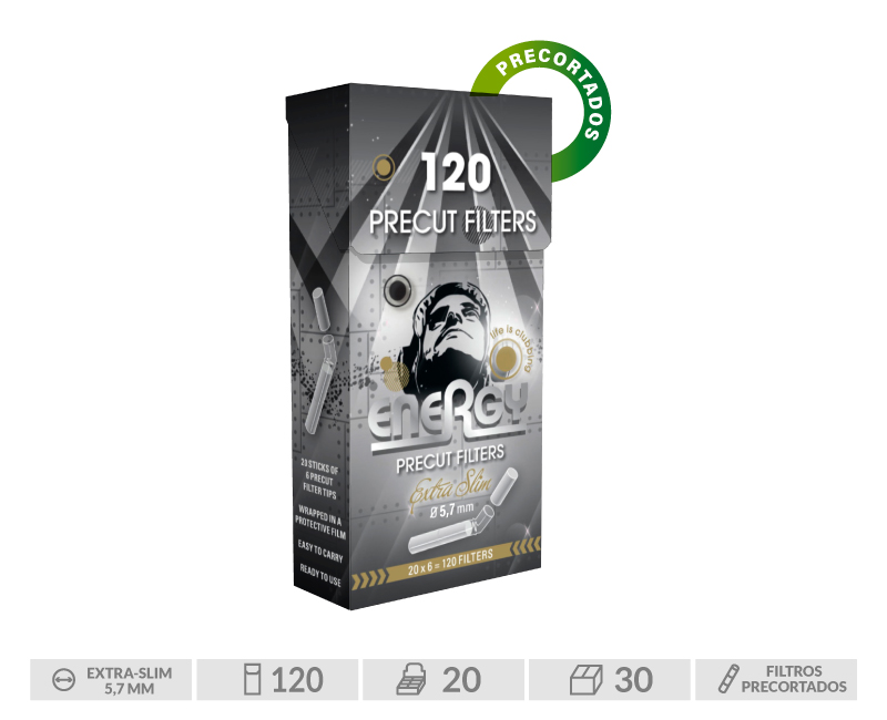 ENERGY PRE-CUT POPPATIPS - EST 20 CAJITAS