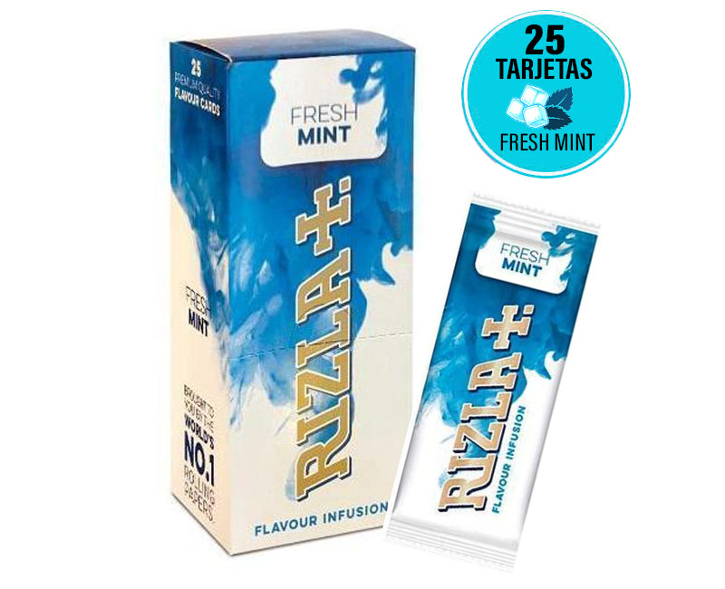RIZLA FLAVOUR CARDS FRESH MINT - ESTUCHE 25 TARJ