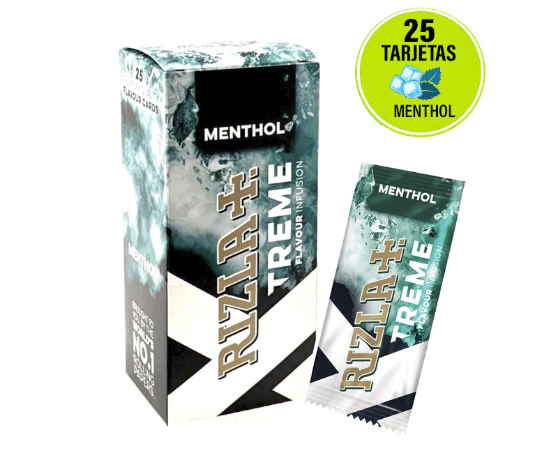 RIZLA FLAVOUR CARDS MENTHOL - ESTUCHE 25 TARJETAS