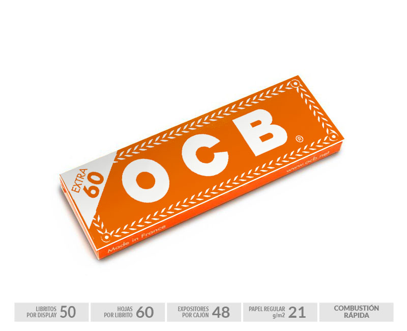 OCB EXP 50 ORANGE STANDARD - 60 HOJAS