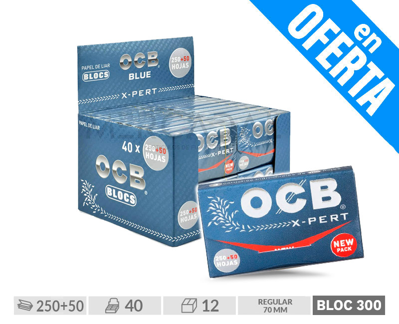 Papel de fumar OCB Blue X-Pert 70MM 50UNDS