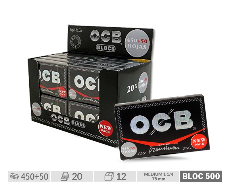OCB EXP 20  PREMIUM BLOCK 500