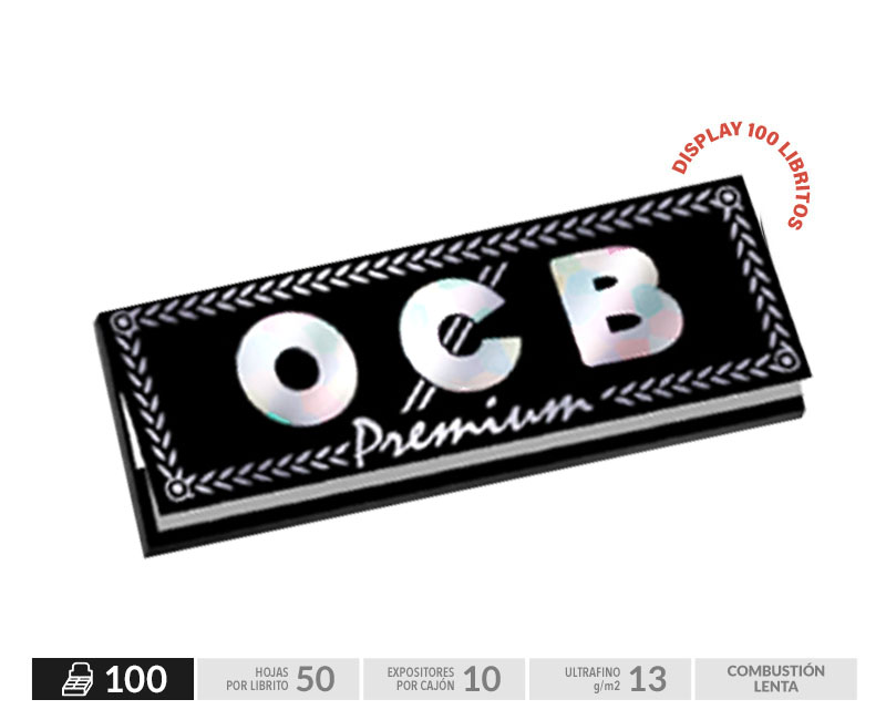 OCB EXP 100  PREMIUM 1 1/4 de 100 LIBRITOS