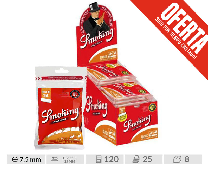 EXP 25 SMOKING CLASSIC REGULAR FILTERS 7,5 /120 SUPERGROW