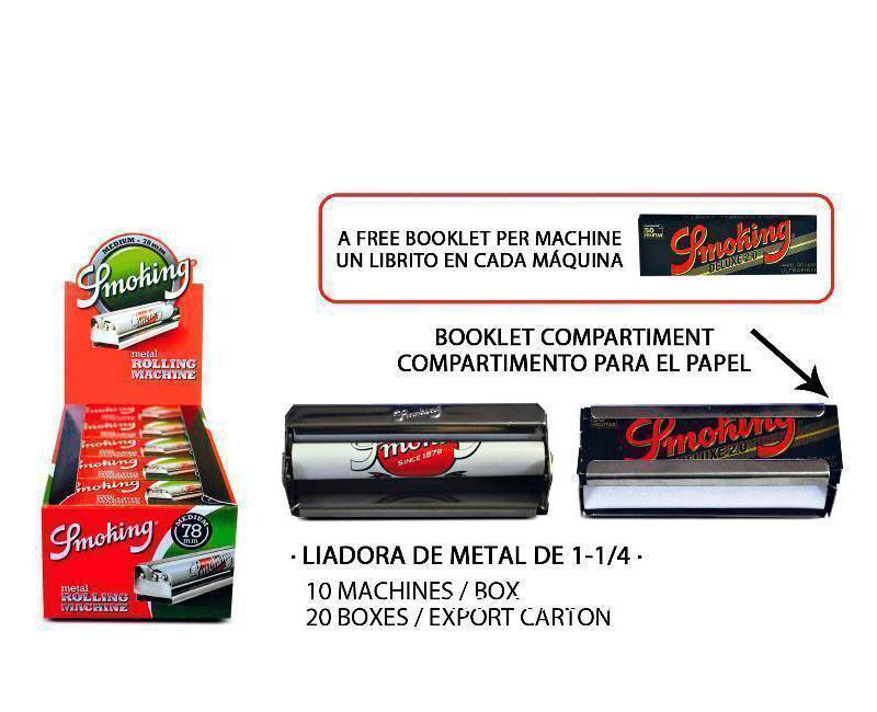 EXP 10 SMOKING LIADORA METAL 78MM+ LIBRITO DELUX