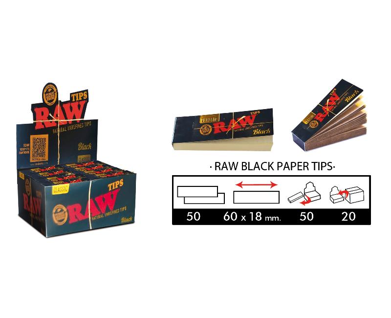 RAW BLACK TIPS EXP 50