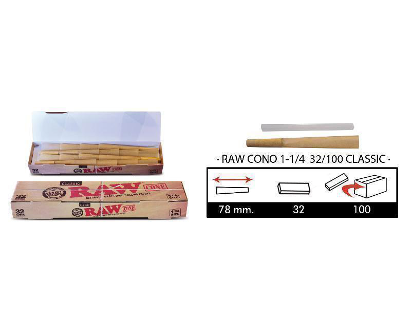 RAW CONO 1 1/4 BASIC 32/100 CLASSIC EXP 32
