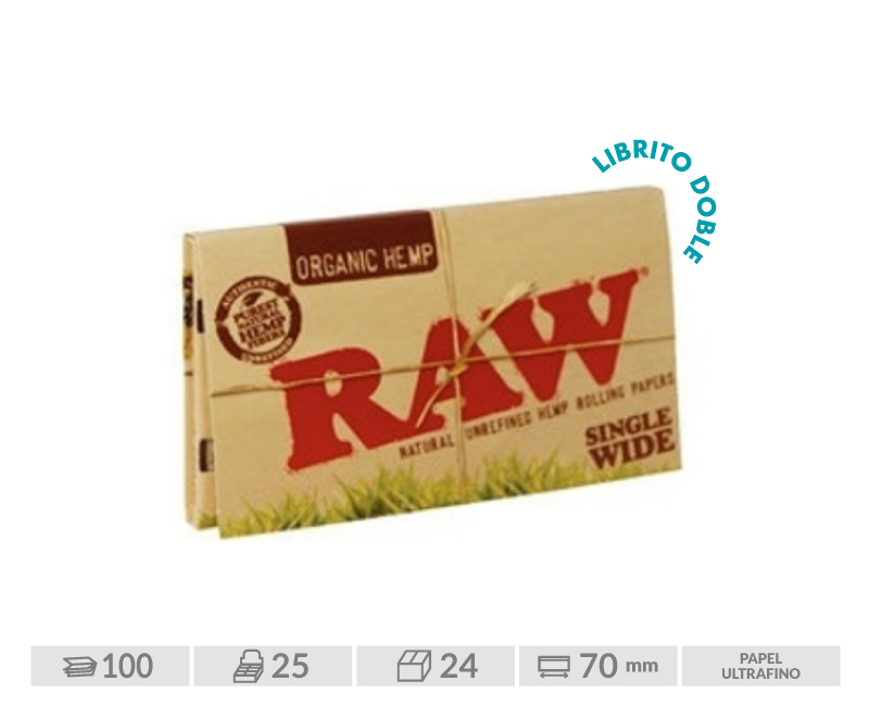 Estuche Metálico para papel de fumar KS Raw orgánico