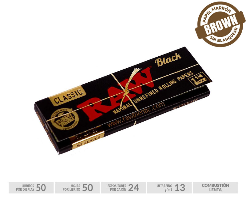 RAW BLACK REGULAR 70mm EXP 50