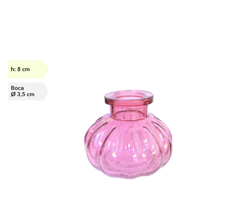 JARRON PEQUEÑO SHISHA ONDULADO PURPURA
