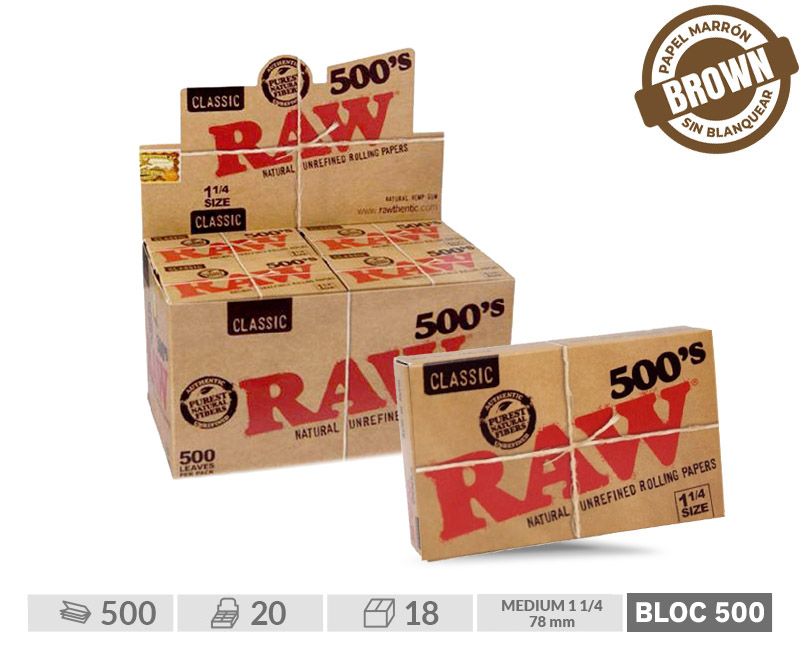 RAW BLOC 500 - EXP 20 BLOCS