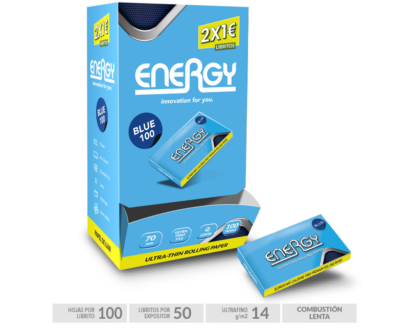 (EXPOSITOR) ENERGY BLUE DOBLE 50 LIB
