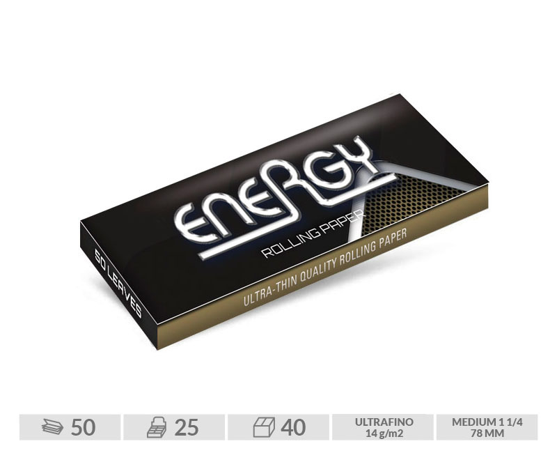 ** ENERGY BLACK 1 1/4 ESTUCHE 25 LIBRITOS