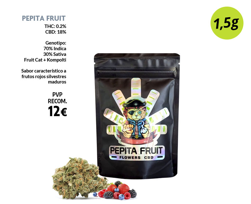 CBD BEERTOPIA FLOR PEPITA FRUIT 1.5G