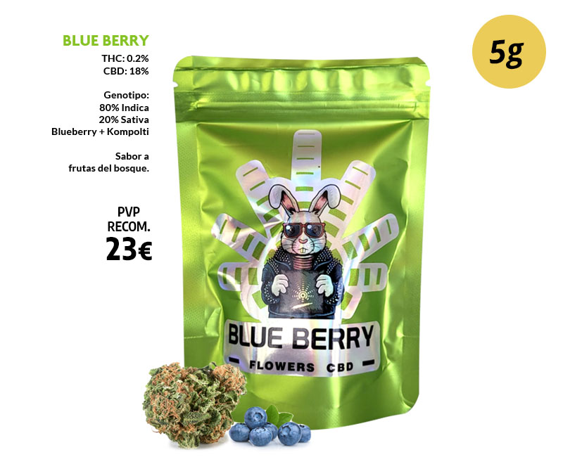 CBD BEERTOPIA FLOR BLUEBERRY 5G