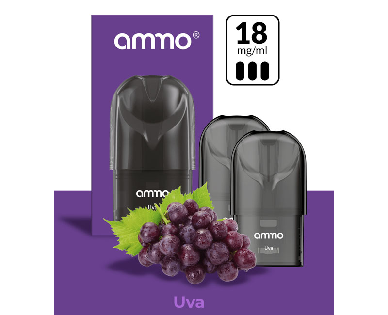 AMMO E-LIQUID UVA 1.8%NIC / PACK x2