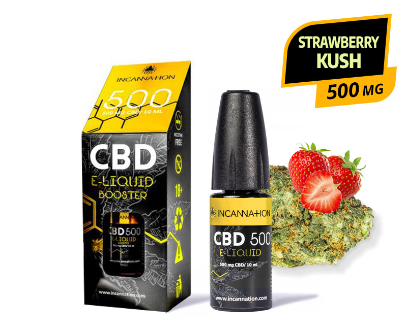 CBD E LIQUID 500MG STRAWBERRY KUSH 10ML