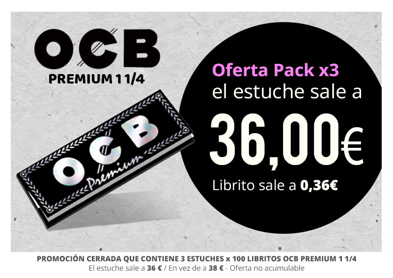PROMO 3 OCB PREMIUM A 36€/EXP