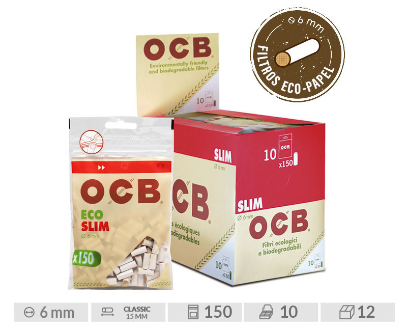 OCB  FILTROS ORGANIC 6MMM 150 - EXP.10 BOLSAS