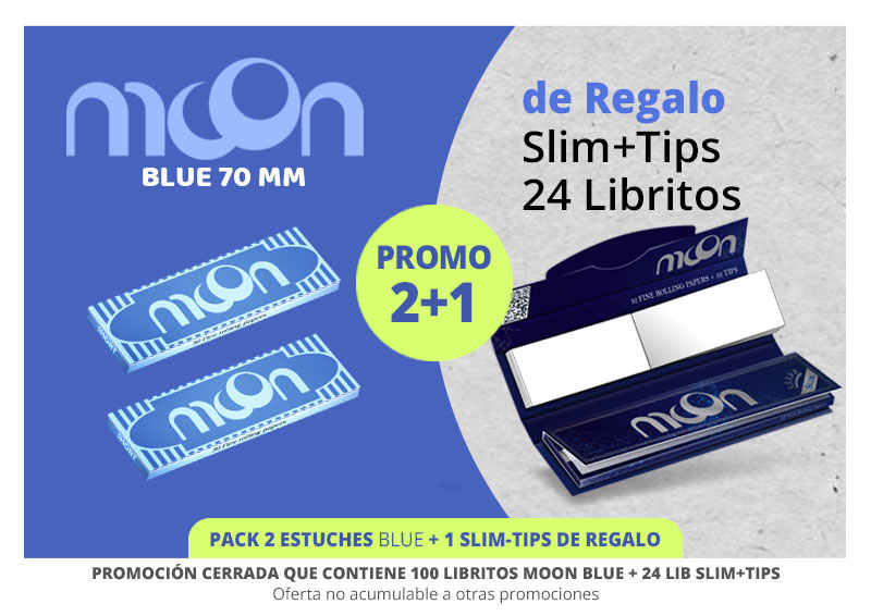PROMO MOON 2+1: 2 BLUE + 1 SLIM-TIPS