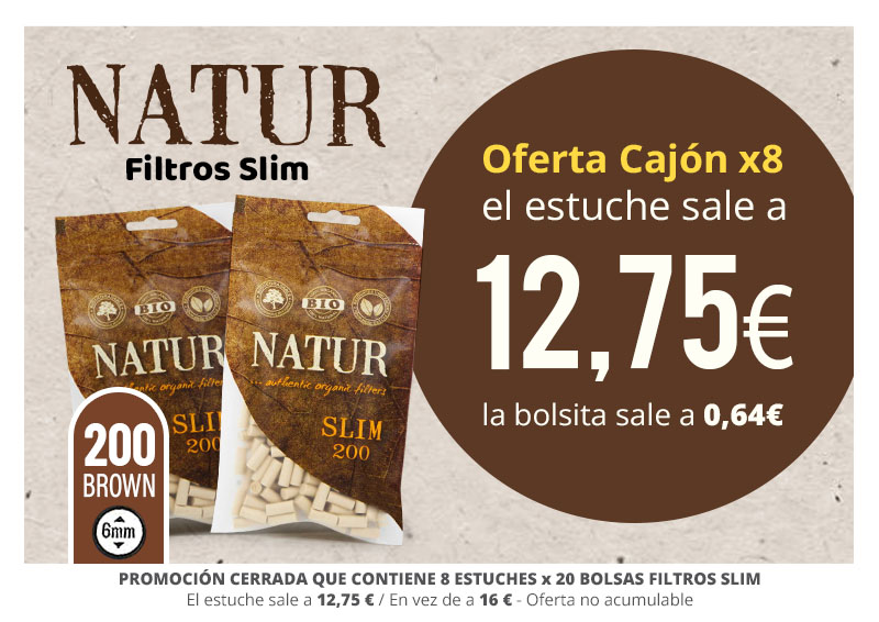 PROMO 8 FILTROS NATUR SLIM 200 A 12.75€/exp