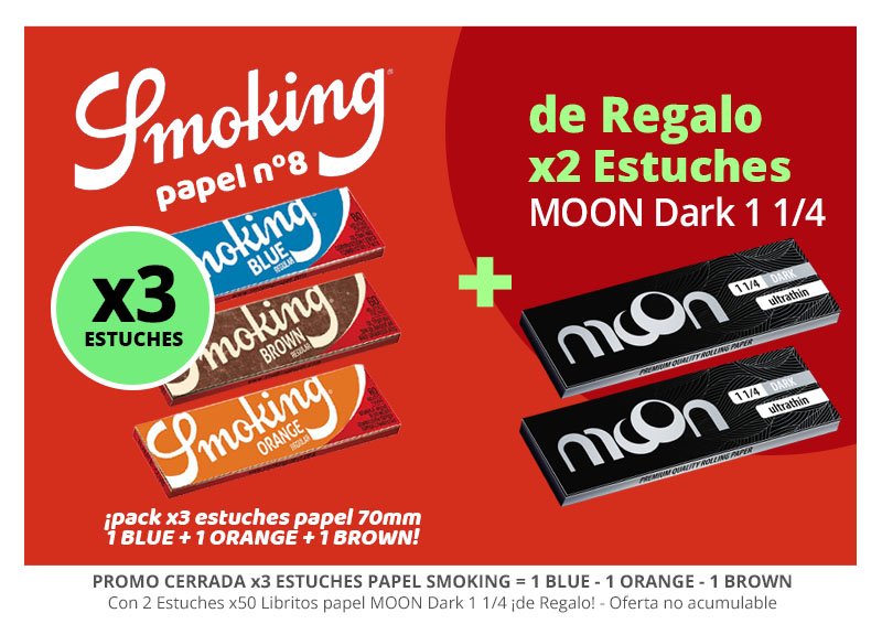MOON 1 1/4 Dark 78 mm - Papel de Fumar - Librillos de Papel de