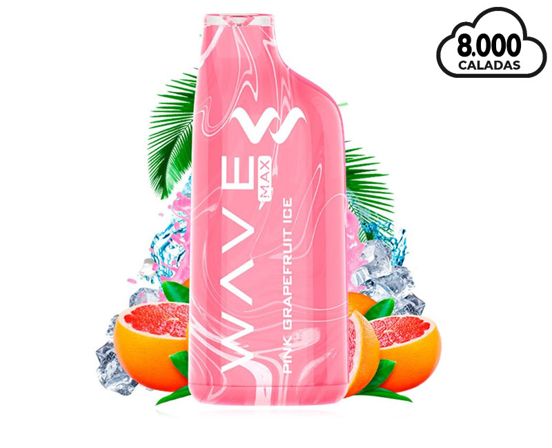 WAVE VAPER 8000 0% PINK GRAPRUIT ICE (POMELO ROSA)