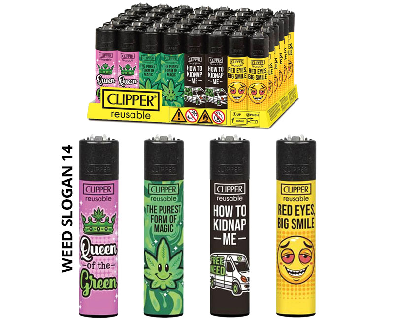 CLIPPER WEED SLOGAN14 - CP11 LARGE DECO - DL48