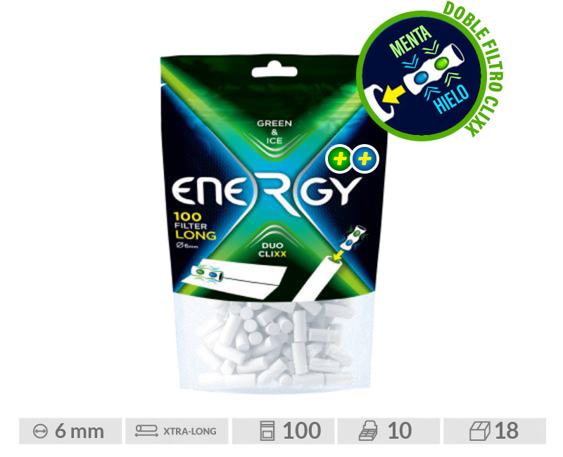 EXP 10 BOLSAS ENERGY DUO CLIXX GREEN (100)