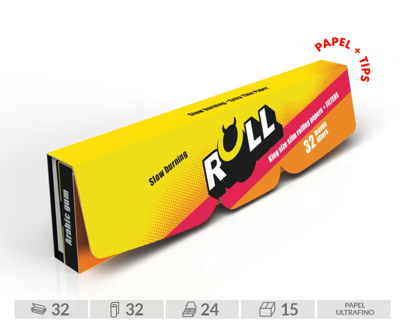 EXP 24 LIBRITOS ROLL KING SIZE SLIM + TIPS (32 H)