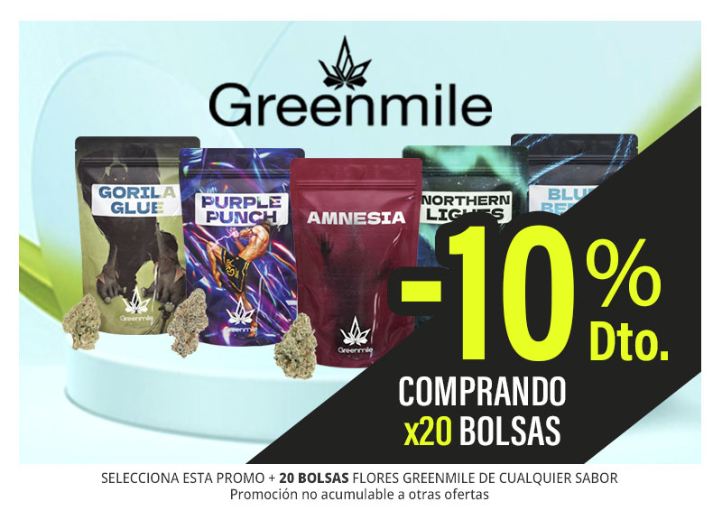 PROMO GREENMILE -10%DTO POR 20 BOLSAS
