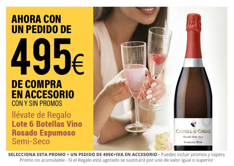 PROMO 495€ ACCESORIO + (VINO23) PACK 6 ROSADO ESP