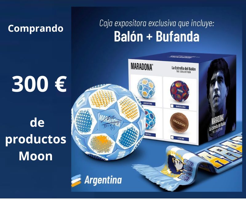 PROMO 300€ MOON+REGALO BALON MARADONA ARGENTINA
