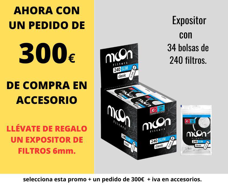 PROMO 300€ ACCESORIO+ REGALO FILTROS SLIM MOON 240