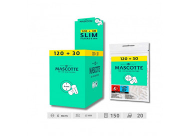 MASCOTTE FILTROS SLIM 6MM 120+30 EXP 20