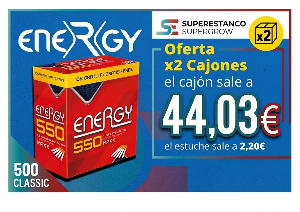 2 CAJONES TUBOS ENERGY 550 (34+6)