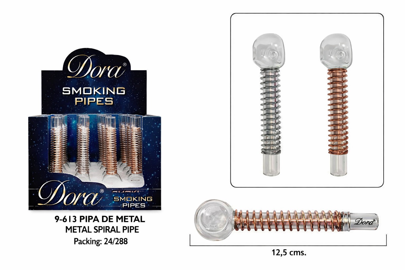 DORA EXP.24 PIPA DE METAL SPIRAL