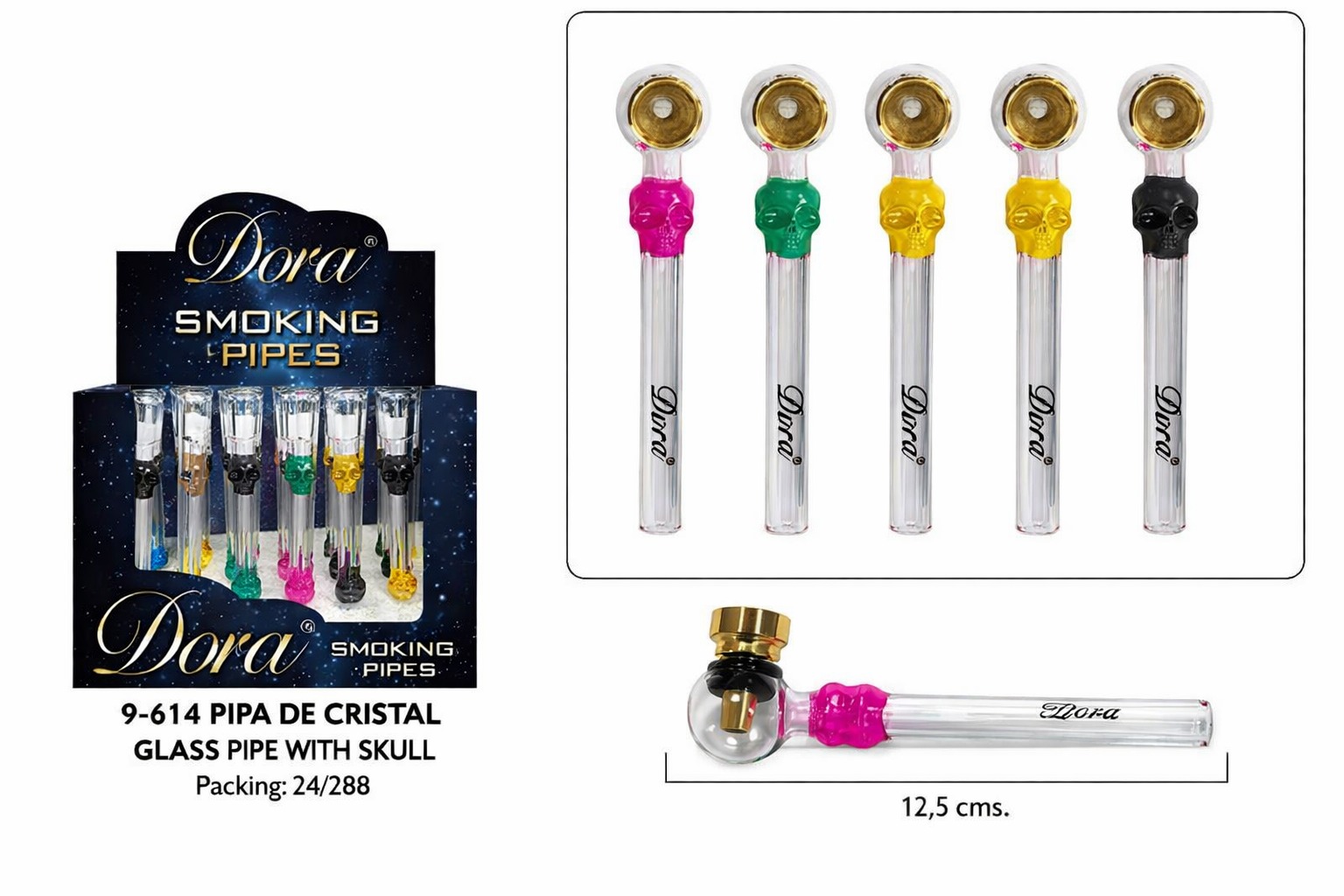 DORA EXP.24 PIPA DE CRISTAL CALAVERA