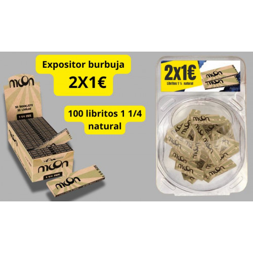 EXP. BURBUJA 2X1- 100LIB MOON NATURAL 1 1/4