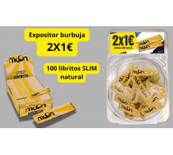 EXP. BURBUJA 2X1 -100LIB. MOON SLIM KS NATURAL