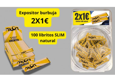 EXP. BURBUJA 2X1 -100LIB. MOON SLIM KS NATURAL